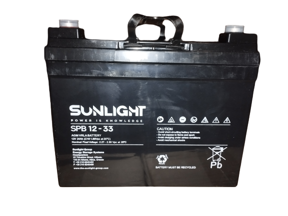 Акумуляторна батарея SUNLIGHT SPB 12-33